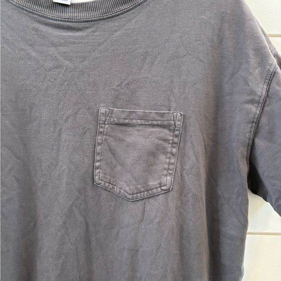 Old Navy Charcoal Short Sleeve Tee Dress - Picture 3 of 4